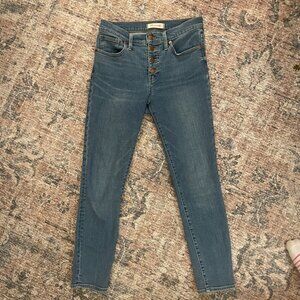 Madewell 9" High Rise Skinny Crop, size 26